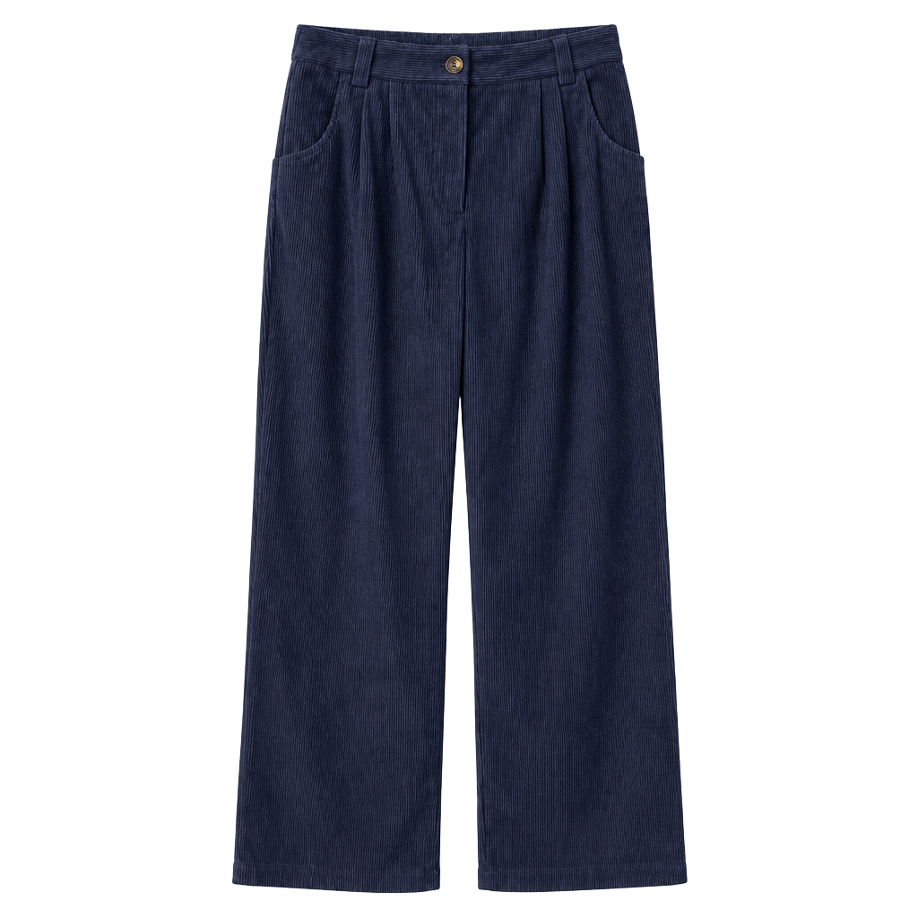 NWT Women’s Halara AuraCord Cloud Corduroy Pants Size M Navy Blue 1