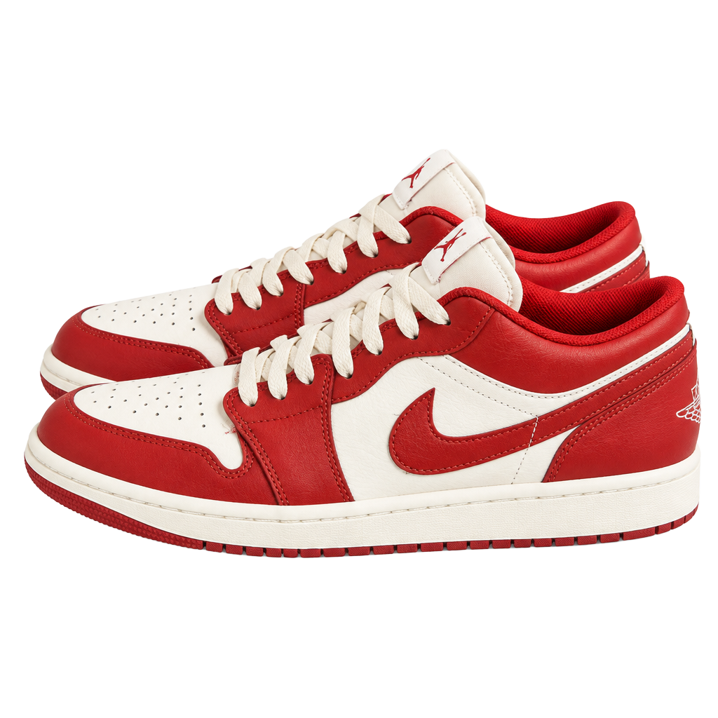 Nike Air Jordan 1 Low Chicago Gym Red White Sneakers 1