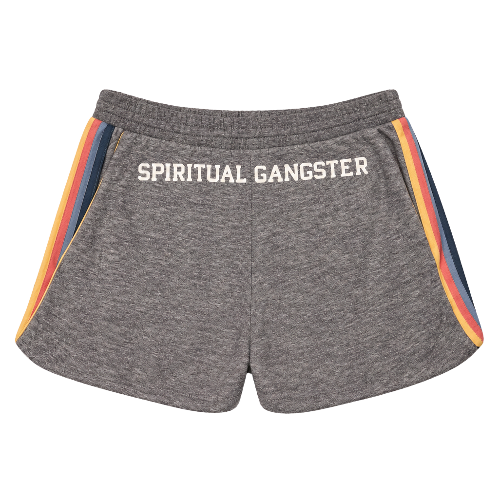 Spiritual Gangster Sweatpants Size M Grey Striped 1