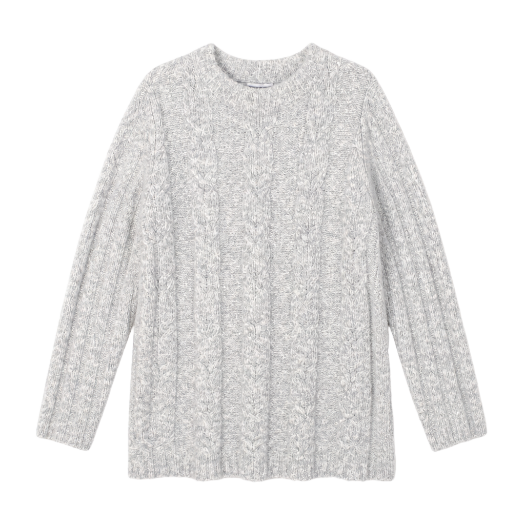 Topshop Cable Knit Long Sleeve Mini Sweater Dress 1