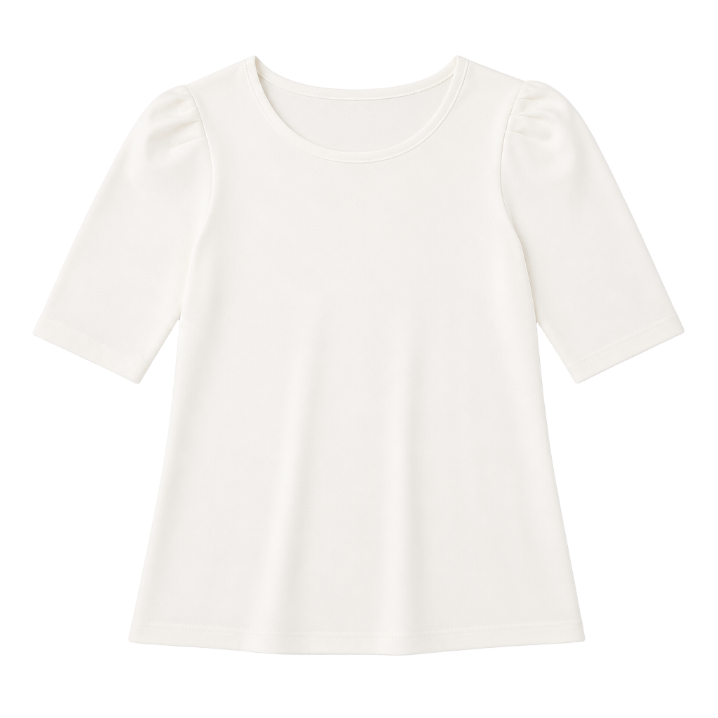 Ann Taylor Factory White Puff Sleeve Top 1
