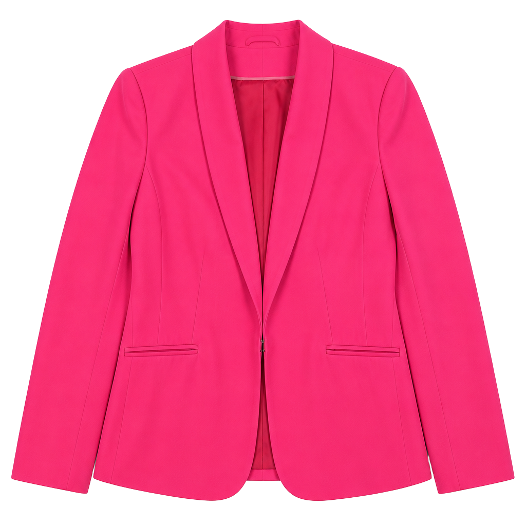 Liz Claiborne Women’s Pink Open Front Blazer Jacket Size 12 Career 1