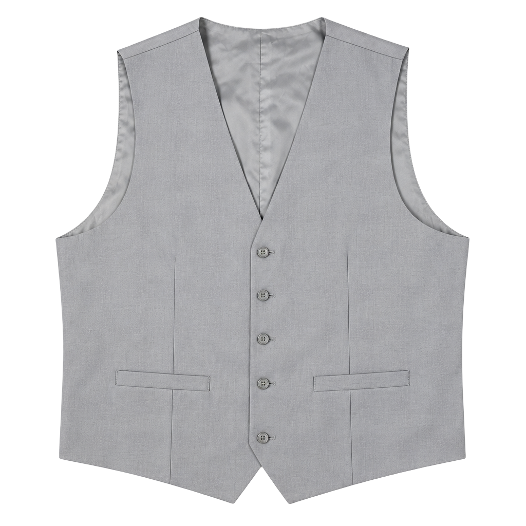 New Braveman Men's Model M300 Gray Suit Separates Dress Vest - Size 46R 1