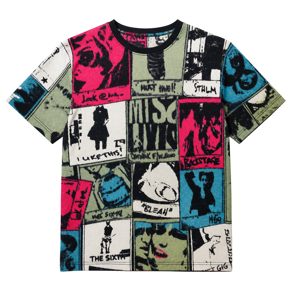 Vintage Y2K Miss Sixty Pop Art Collage Graphic Mini Dress Size XS/S Rare Archive 1