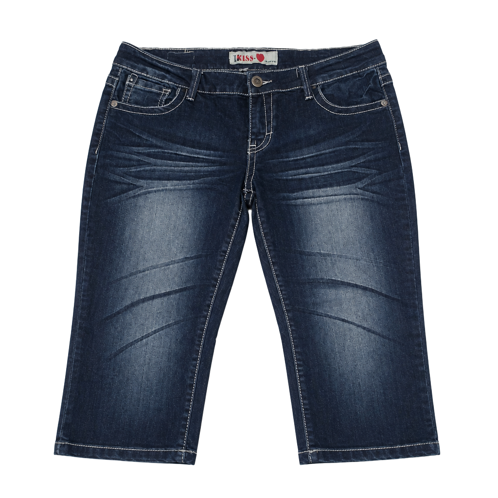 1st Kiss Premium Denim Dark Wash Cropped Jeans Size 15 1