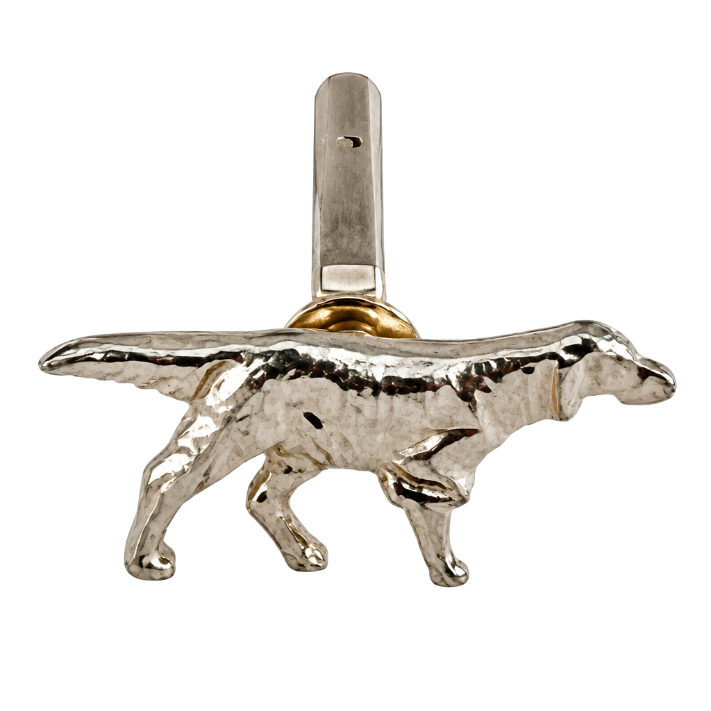 Hickok Vintage Pointer Dog Cufflink Gold Tone Setter Hunting 1