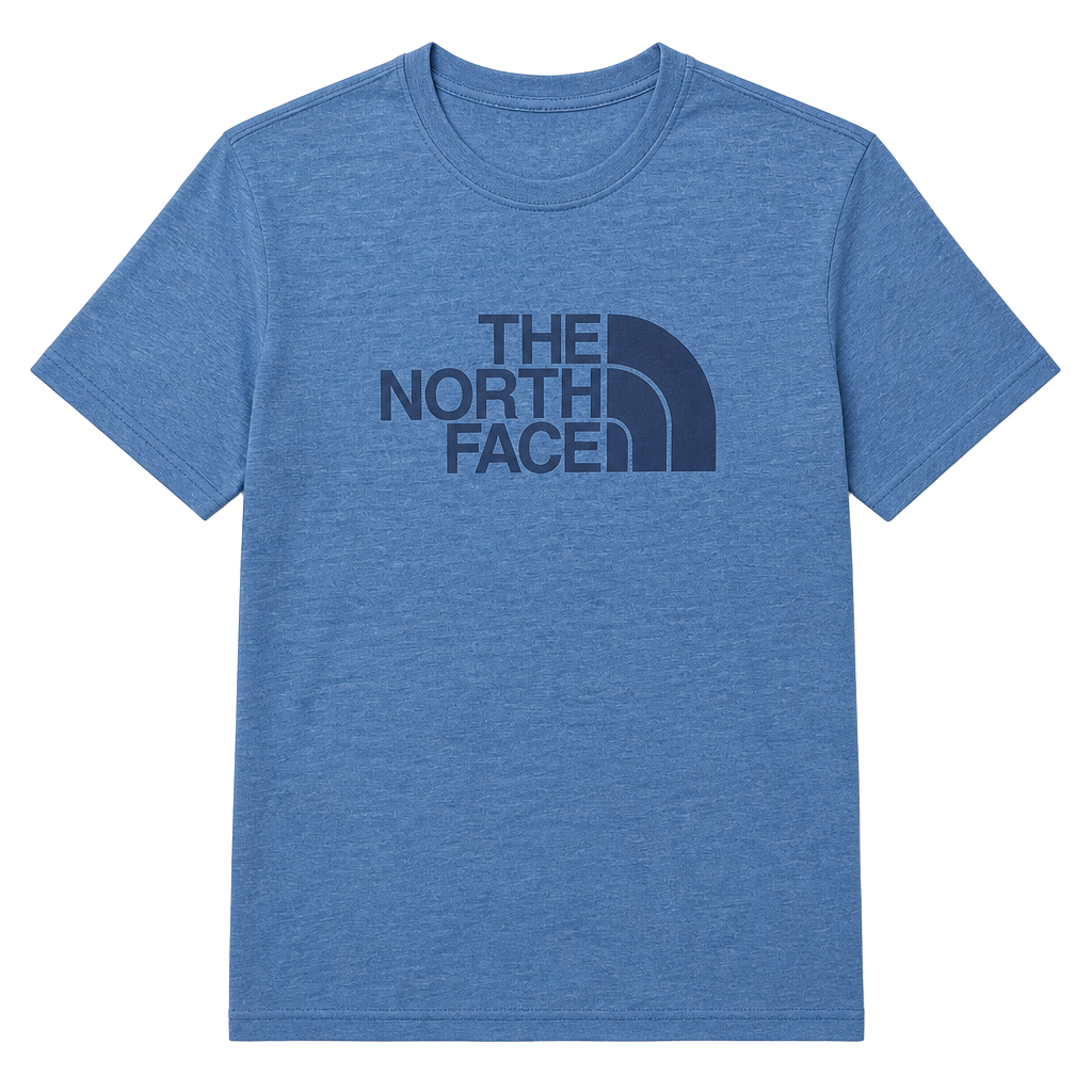 The North Face Men's Blue Short Sleeve Half Dome Tri-Blend Tee 1