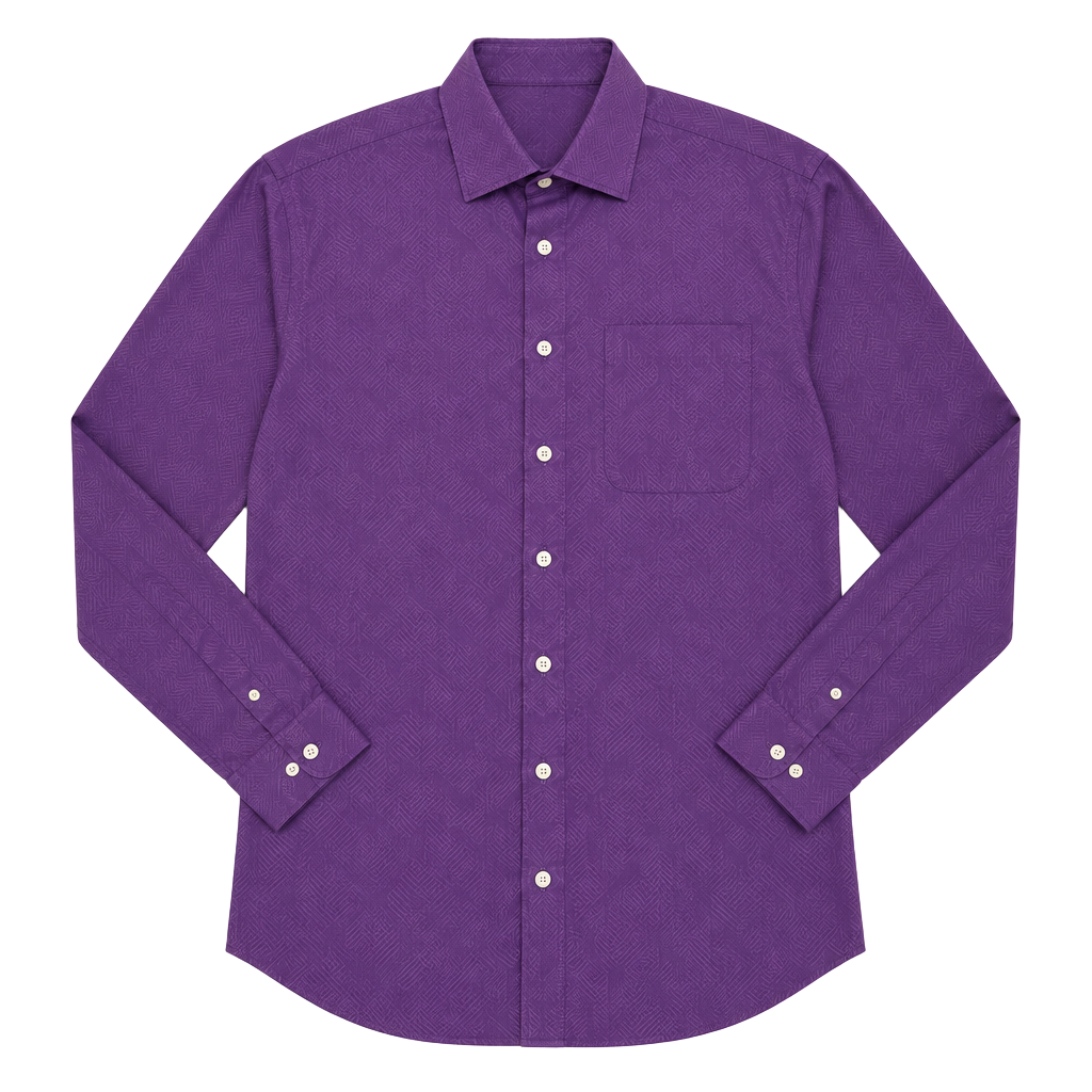 Ivy Crew Dress Shirt Size M 15-15 1/2 32/33 Purple Long Sleeve 1