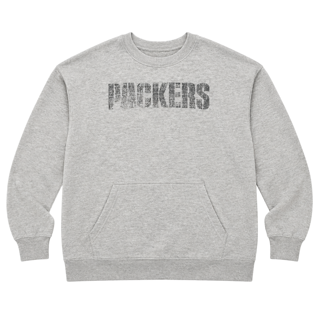 Fanatics Green Bay Packers Hoodie Size L Gray Distressed NFL 1