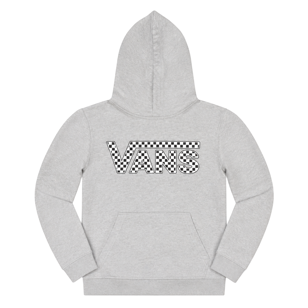Vans Gray Checkerboard Logo Hoodie Sweatshirt 1