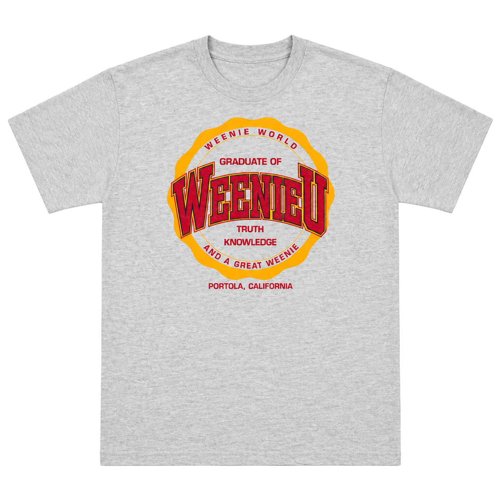 Fruit of the Loom Weenie World T-Shirt XXL Grey Graphic Tee Portola CA 1