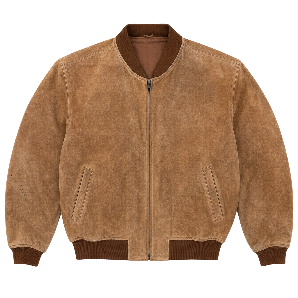 Vintage Banana Republic Safari & Travel Leather Bomber Jacket Size M 1