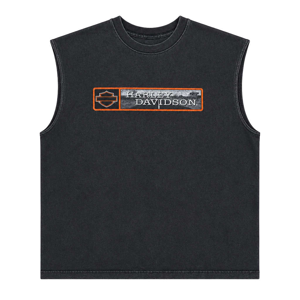 Vintage 2005 Harley-Davidson Roughrider Minot North Dakota Sleeveless T-Shirt 2XL 1