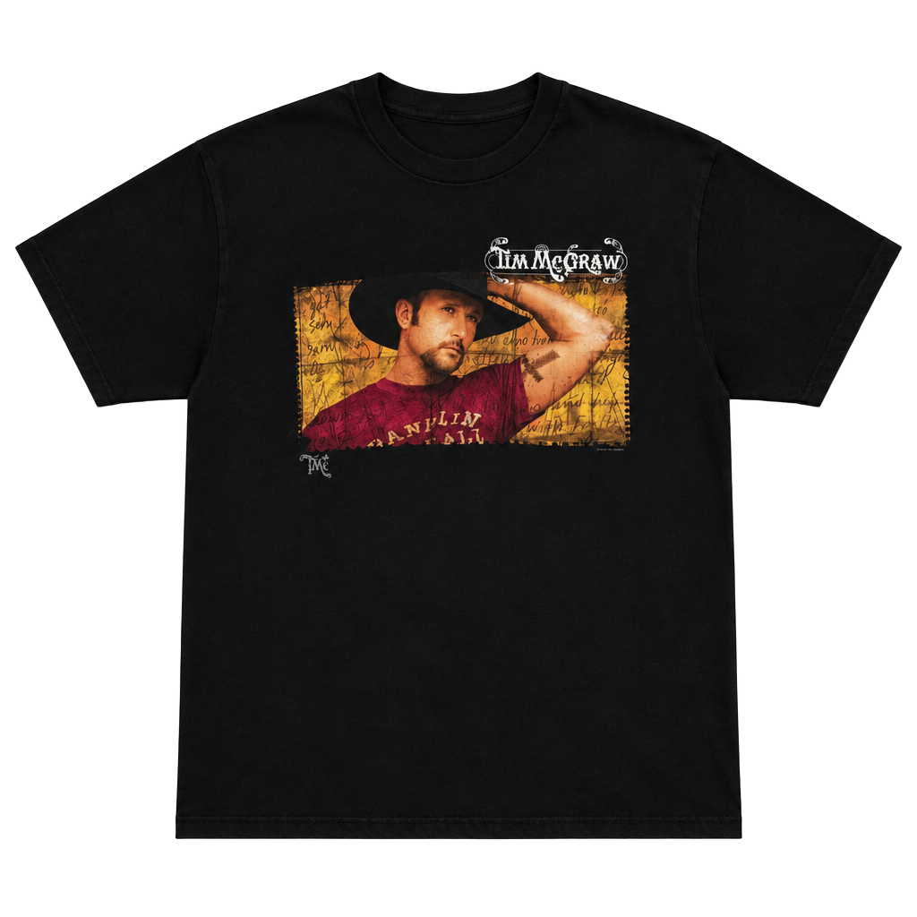 Tim McGraw Concert Tour Graphic T-Shirt Black 1