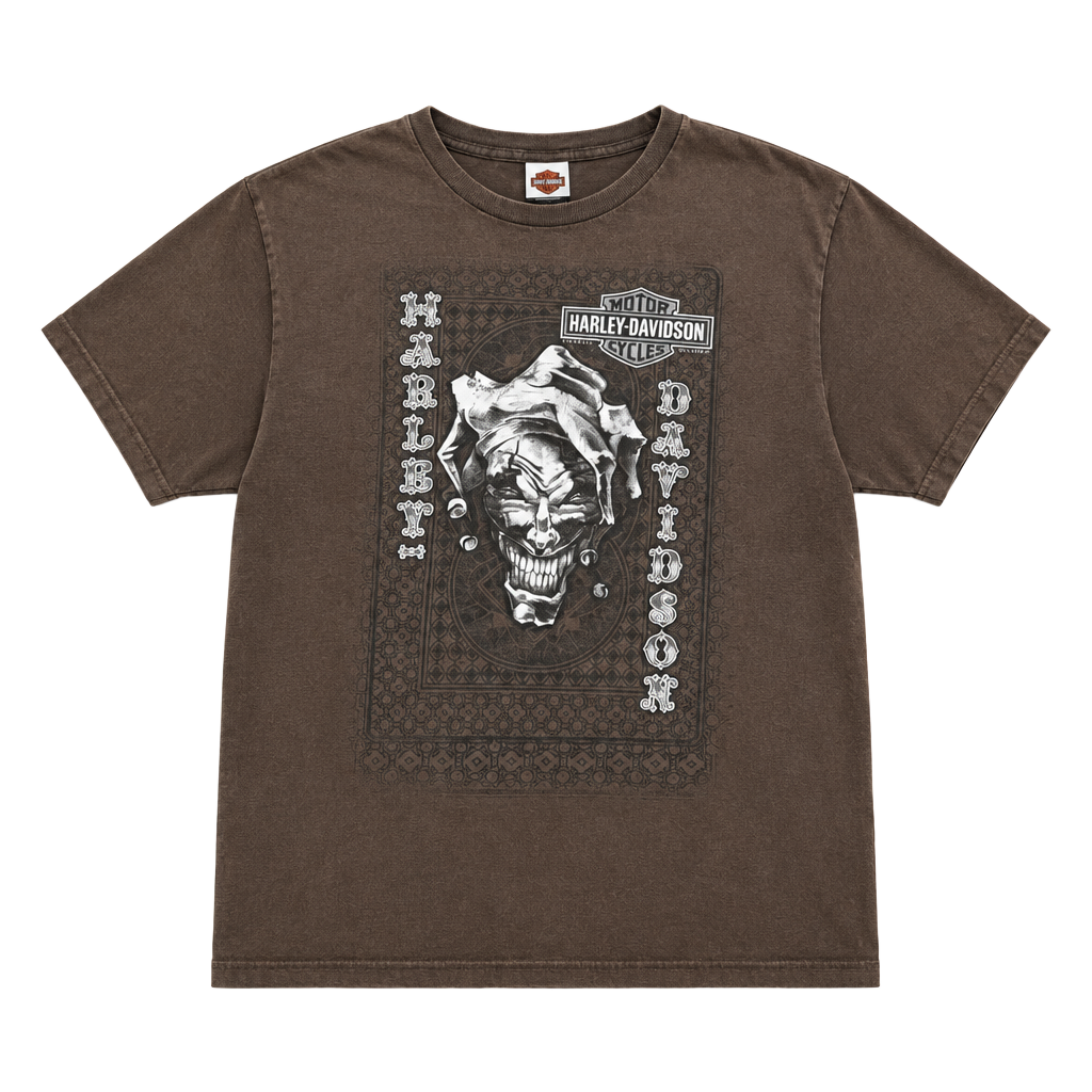 Harley Davidson Black Hills T-Shirt Size XL Brown Joker Graphic 1