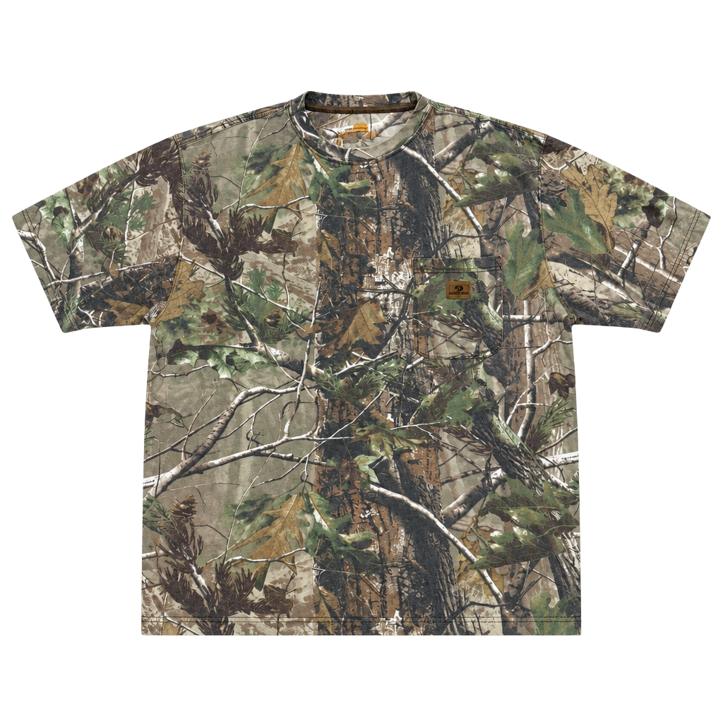 Big Smith Camo Pocket T-Shirt Size 2X Realtree Tree Bark 1
