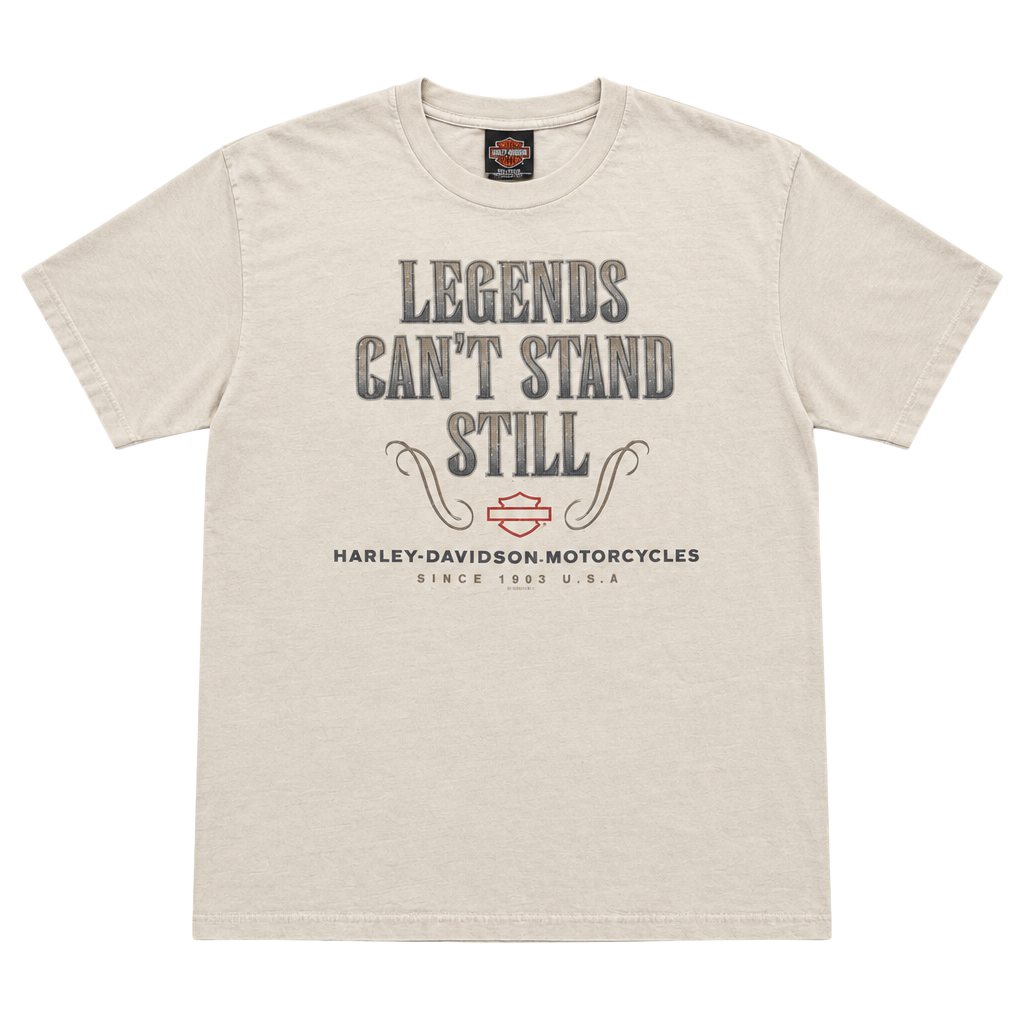 Harley Davidson Memphis T-Shirt Size XL Tan Legends Can't Stand Still 2000 1