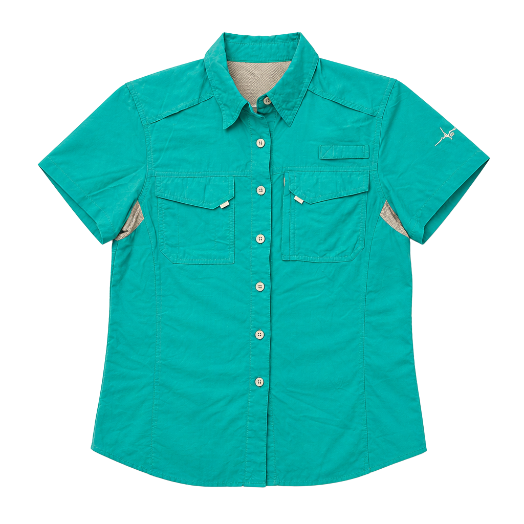 Habit Women's Solar-Factor 30+ Short Sleeve Button-Up Shirt 1