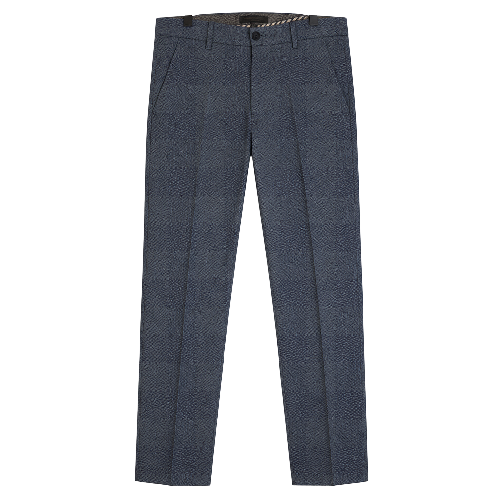 Banana Republic Aiden Fit Pants Size 33x32 Blue Linen Blend 1