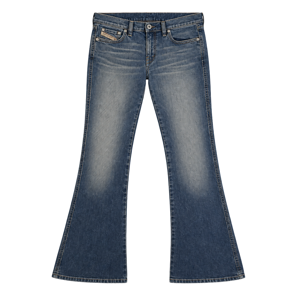 Diesel Bootcut Jeans Size 28 Blue Wash Denim 1
