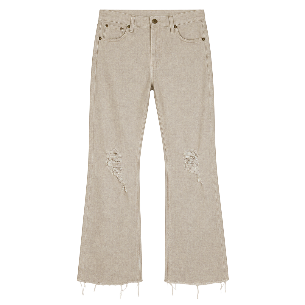 Rag & Bone Distressed Crop Flare Jeans White Sz 29 1