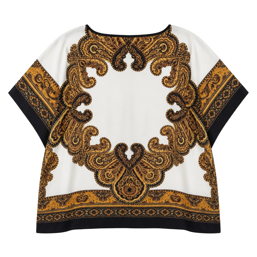 Michael Michael Kors Paisley Print Kaftan Cover-Up Size S/M 1