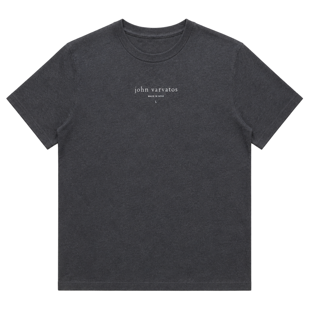 John Varvatos Men's Black Painted Skull Graphic T-Shirt Large 1