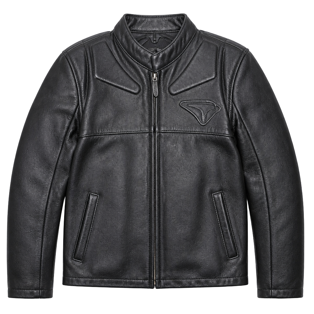 Teknic Leather Armored Motorcycle Jacket Removable Liner Size 40/50 Medium 1