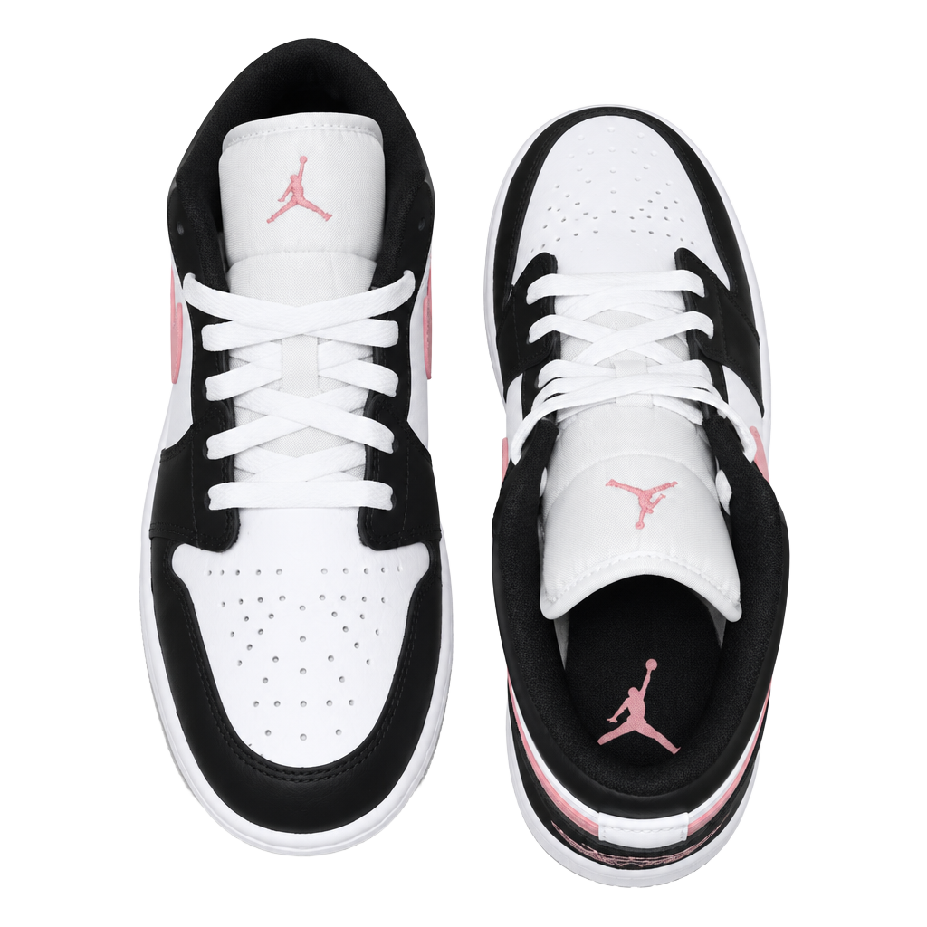 Jordan 1 Low Black White Rust Pink Sneakers 1