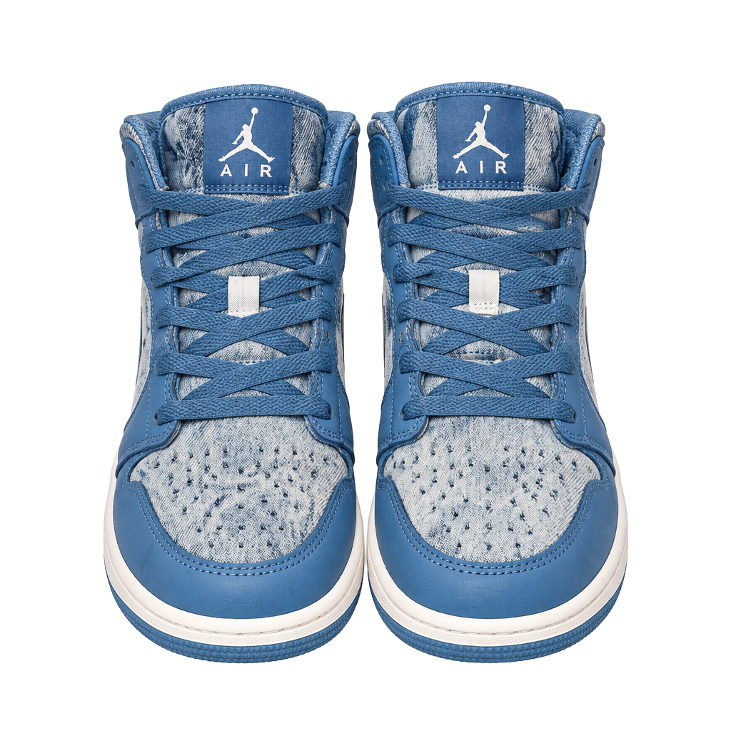 Jordan Air Jordan 1 Mid Washed Denim Size 7Y Blue 1