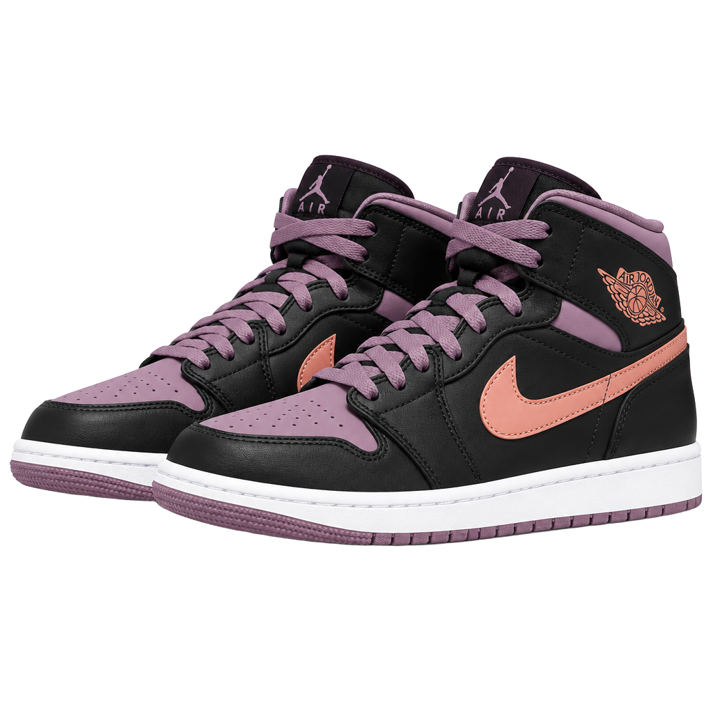 Nike Air Jordan 1 Mid SE Black Sky J Mauve 1