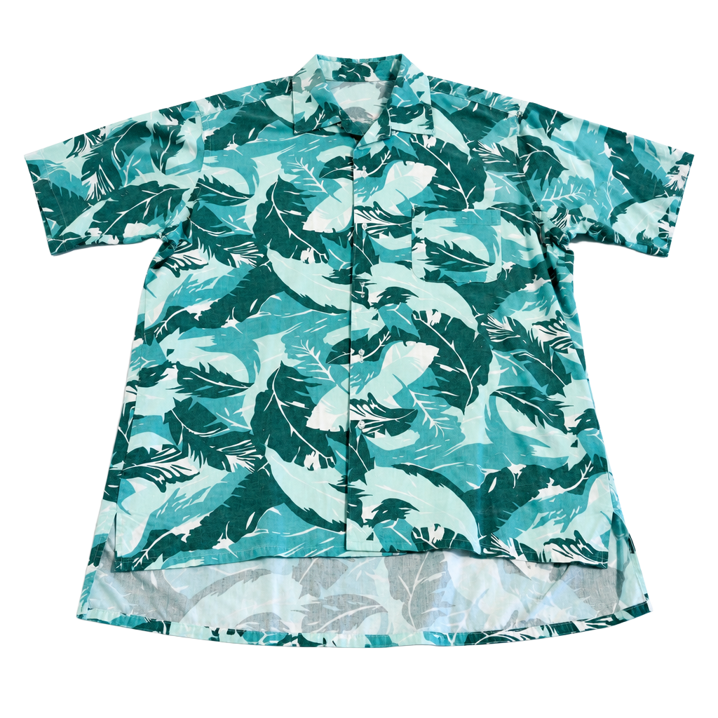 Vintage Jos. A. Bank Hawaiian Shirt Size Large Mens Made in USA 1
