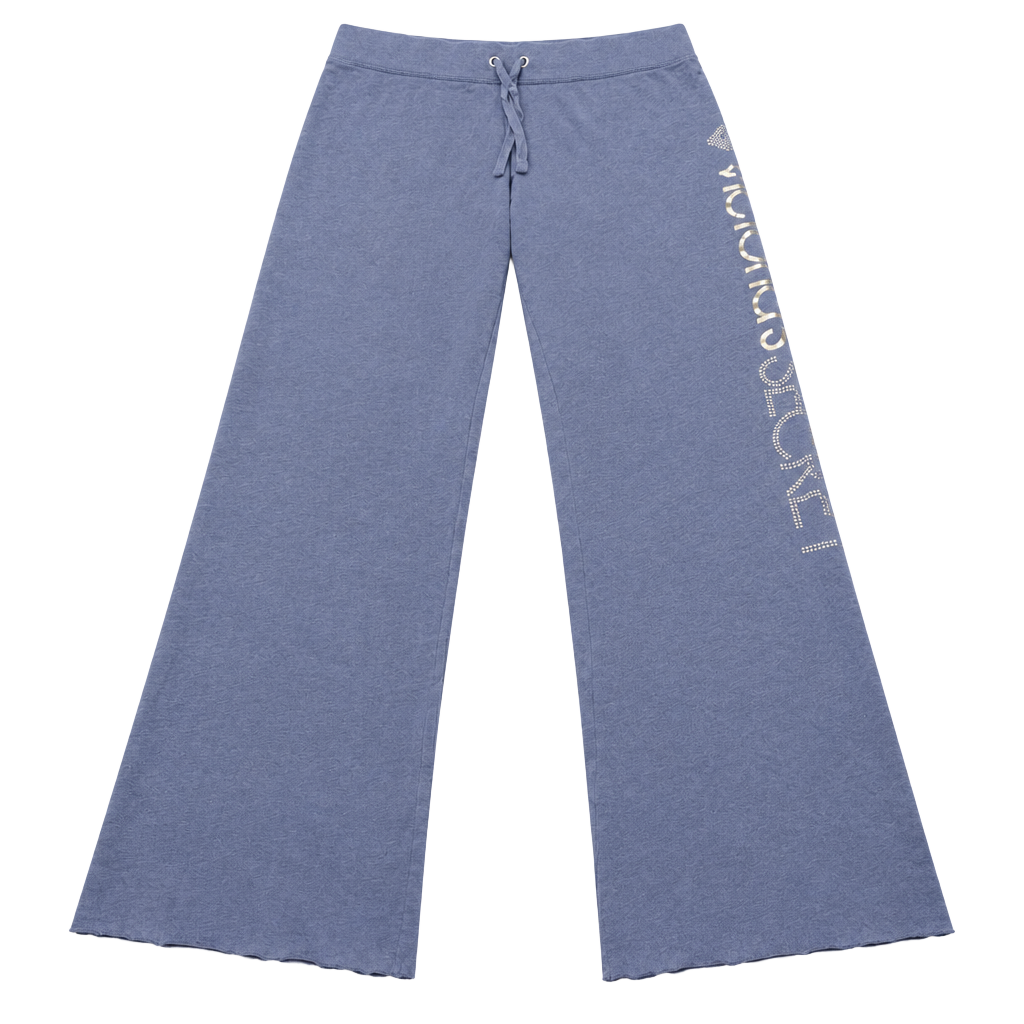 Victoria's Secret Supermodel Essentials L/G Purple Rhinestone Sweatpants 1