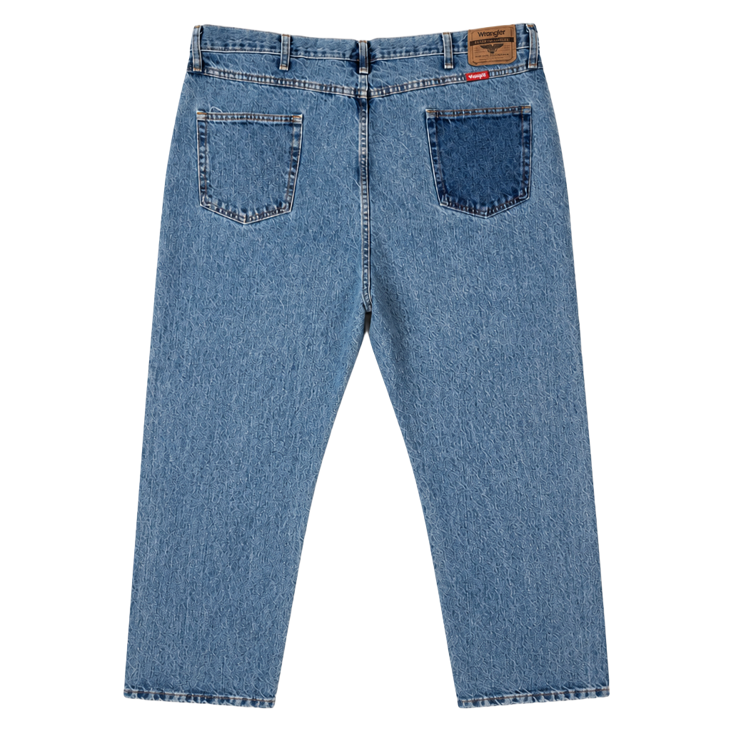 Wrangler Premium Quality Men's Regular Fit Straight Leg Jeans Medium Wash 96501DS 44x32 1