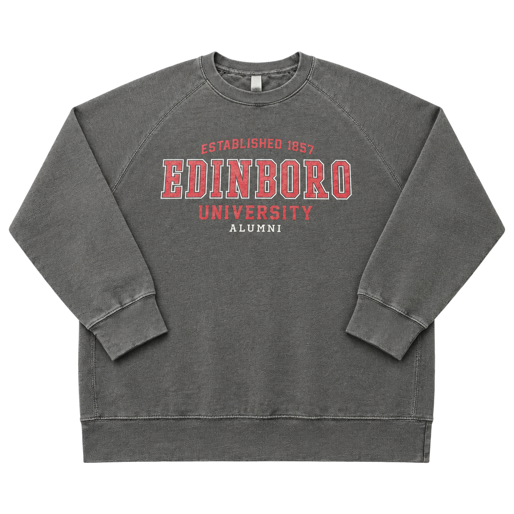 Velva Sheen Edinboro University Alumni Crewneck Sweatshirt Gray 1