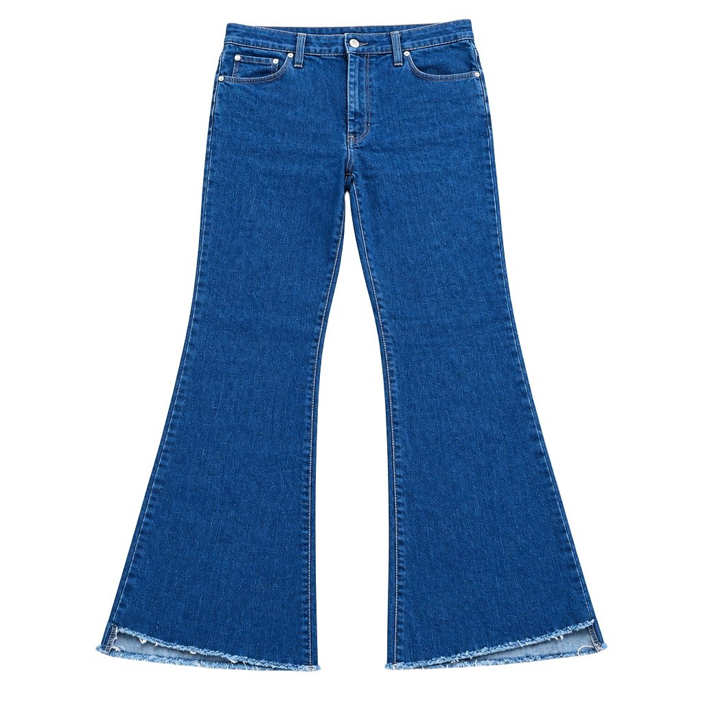 Nine West Kick Flare Jeans Size 10 Dark Wash Denim Raw Hem 1