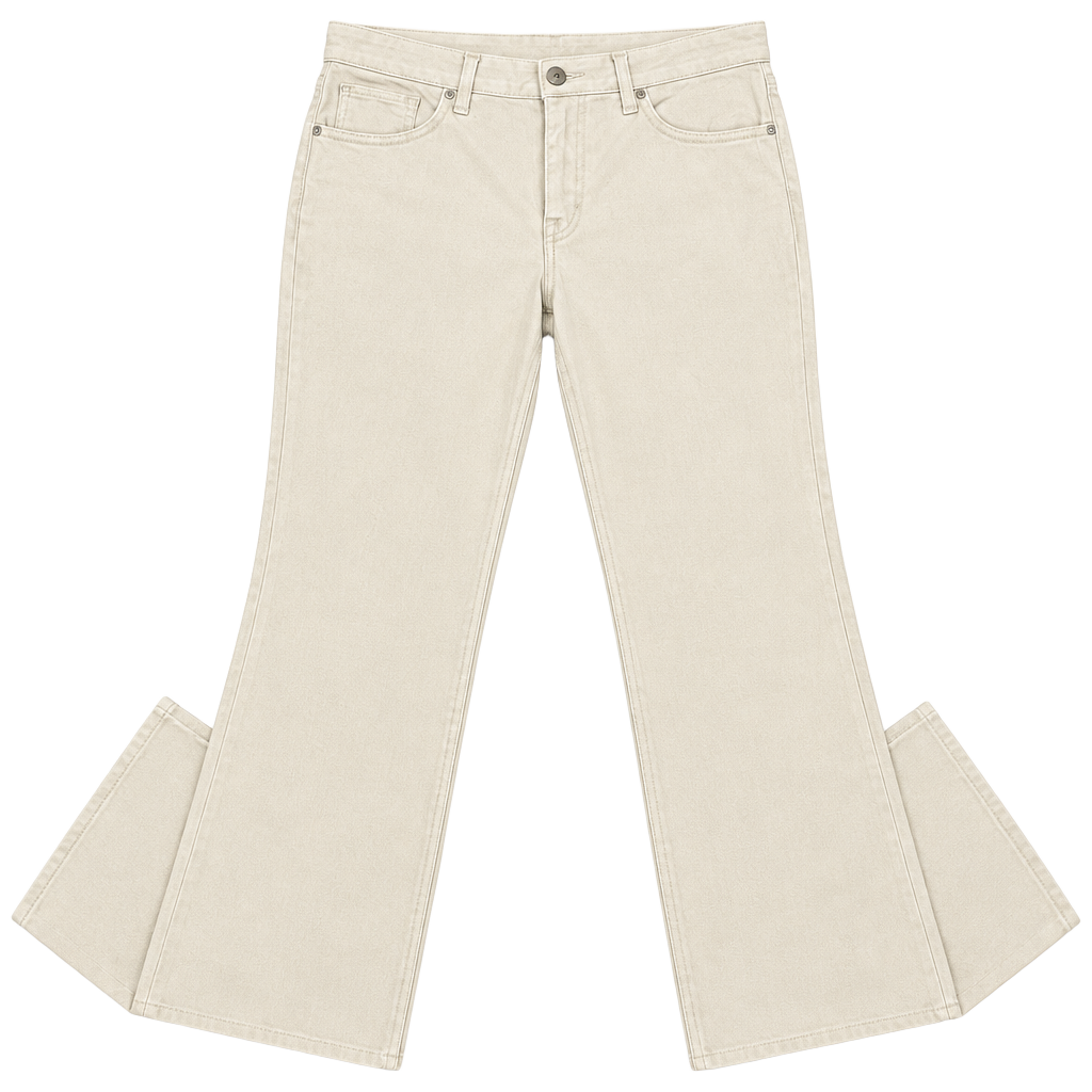 Style & Co Curvy Boot Leg Pants Size 8 Tan Cotton Blend 1