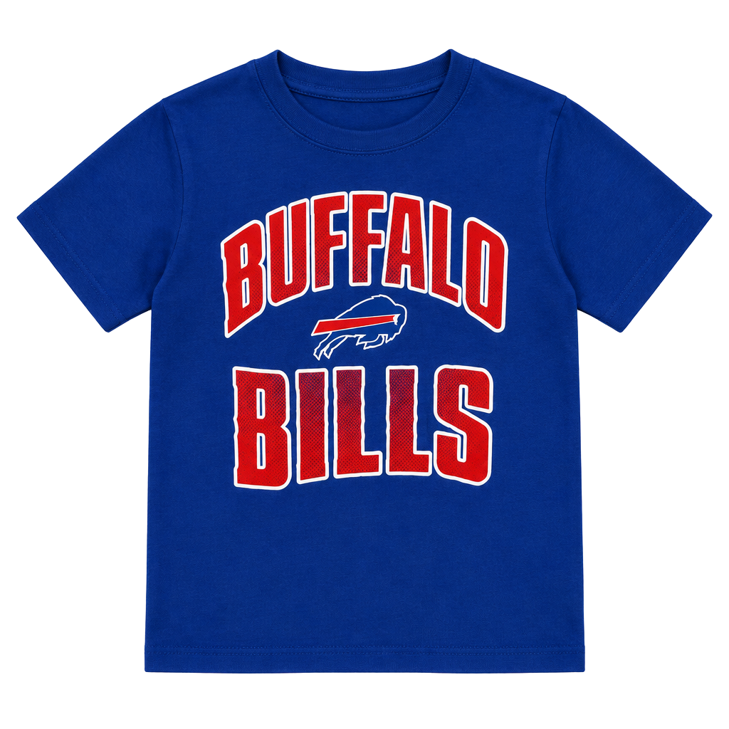 NFL Buffalo Bills T-Shirt Size 10/12 Blue Football 1