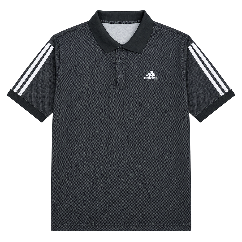 Adidas Polo Shirt Size XL Black Mesh Athletic 1