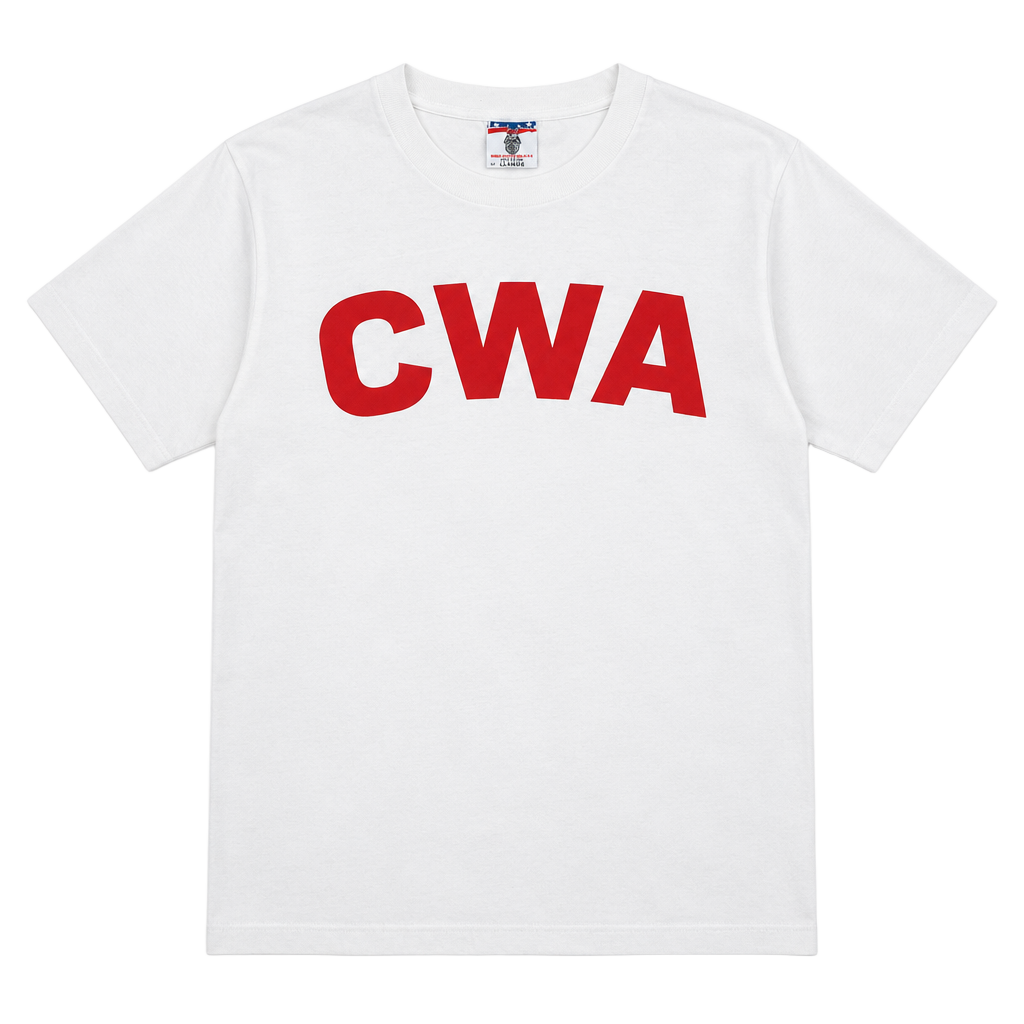 Union Made CWA Event Staff T-Shirt 2X-Large White Cotton USA 1