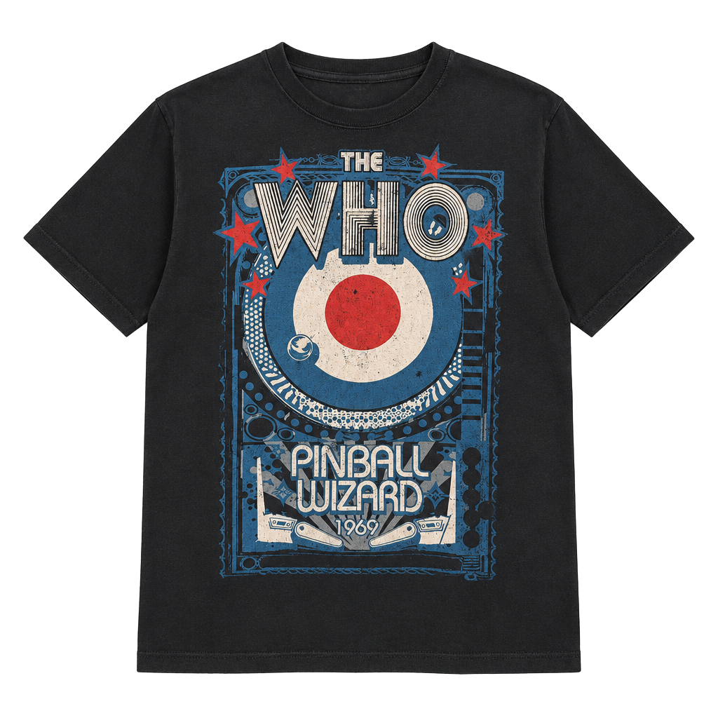THE WHO-PINBALL WIZARD-T-SHIRT Sz M-L Townsend,Daltrey,Moon VERY LMTD-VINTAGE 1
