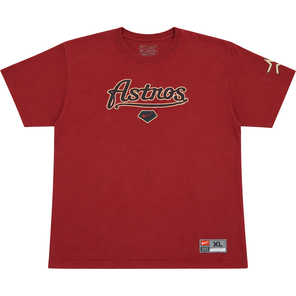 Nike Houston Astros T-Shirt Mens XL Red MLB Baseball Graphic Tee 1