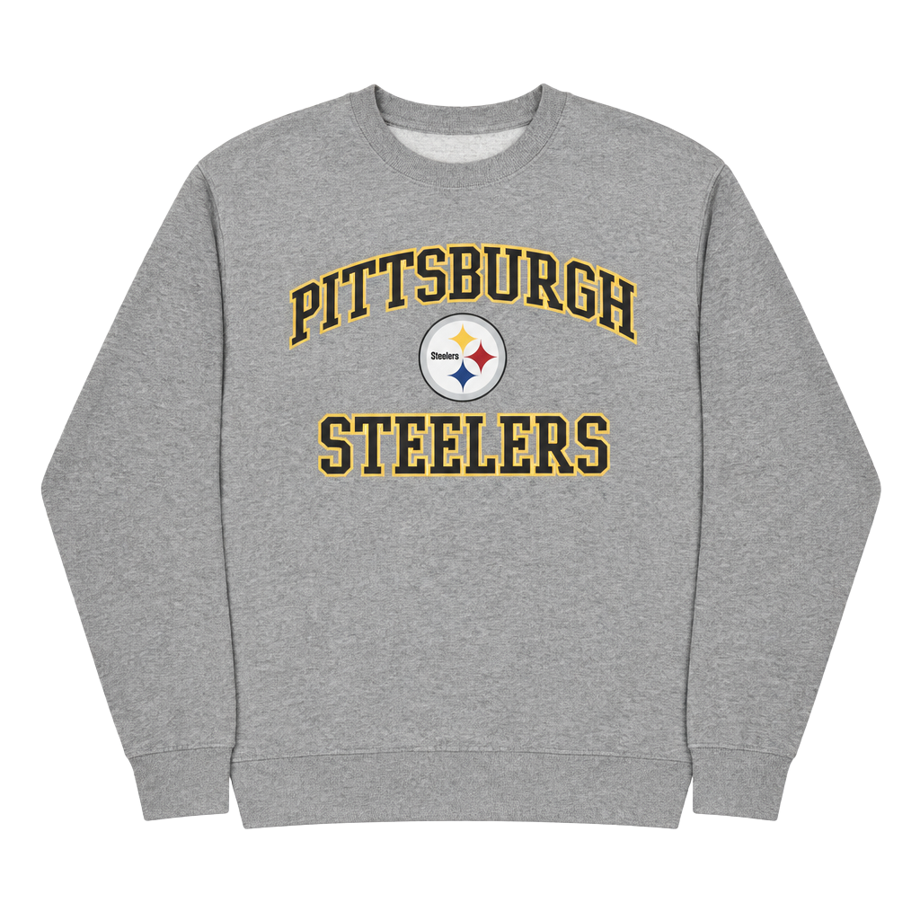 NFL Team Apparel Pittsburgh Steelers Sweatshirt Men's XL Gray Pullover Crewneck 1