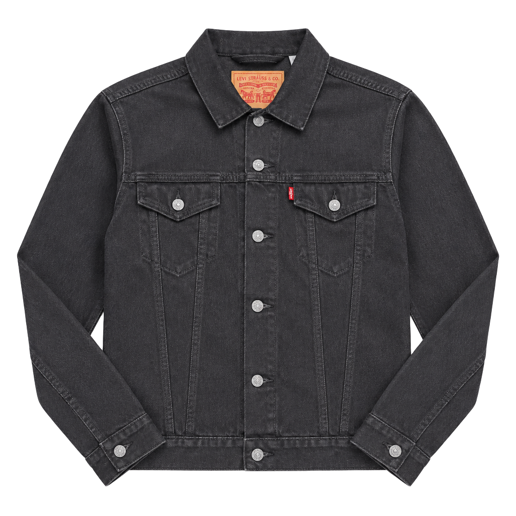 Levi Strauss & Co. Made & Crafted Trucker Jacket Men's M Black Denim 1