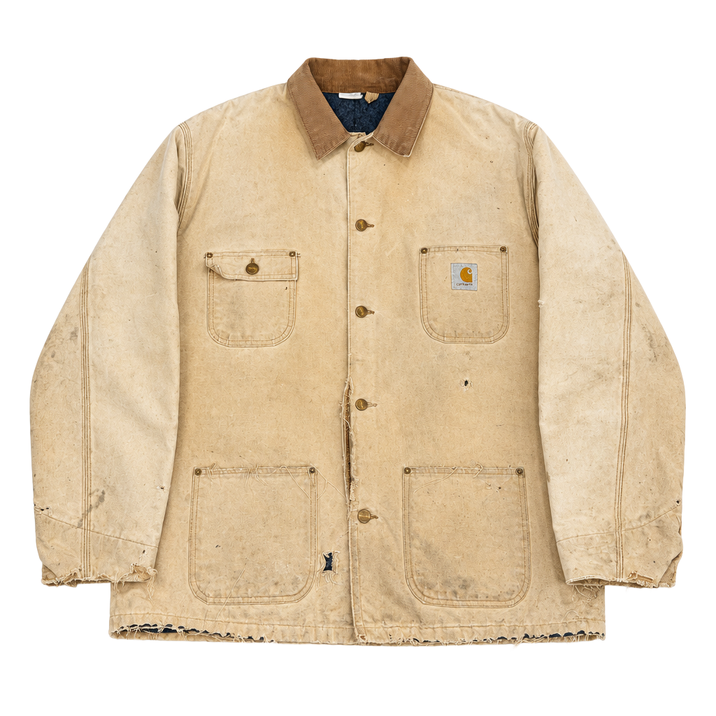 Carhartt Blanket Lined Chore Barn Duck Coat Carhartt Brown Distressed 1