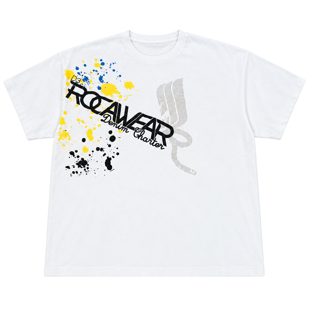 Rocawear Graphic Print Made In USA T-Shirt Size 3XL White Cotton Item 0504 1