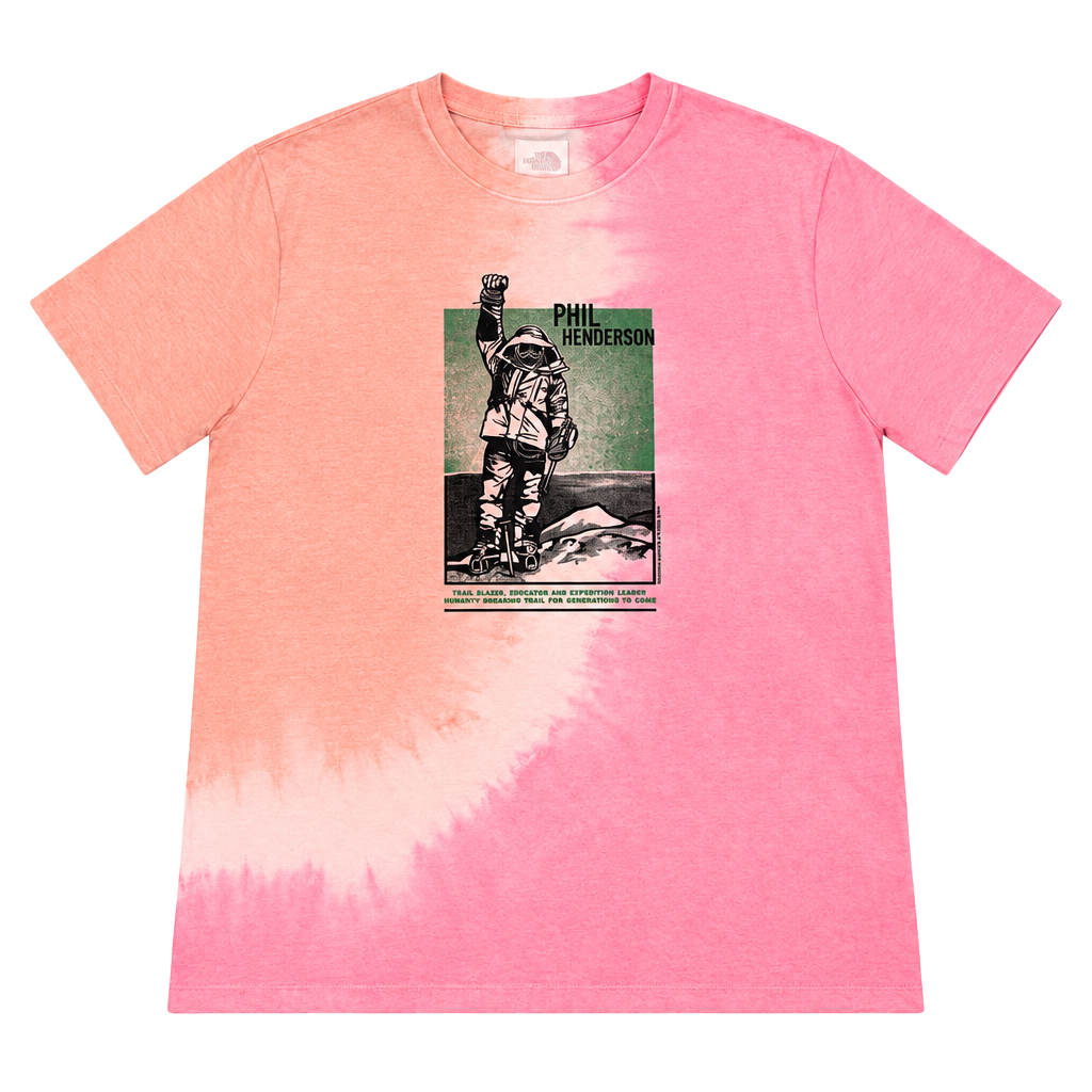 The North Face Phil Henderson Graphic Tee Size XL Pink Tie Dye Shirt Item 0496 1