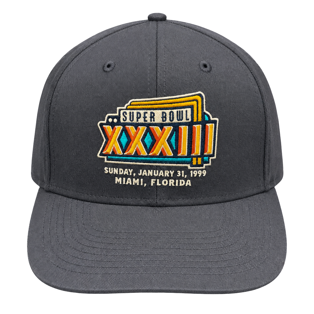 Vintage 1999 Super Bowl XXXIII Snapback Hat NFL Twins Enterprise NWT 1