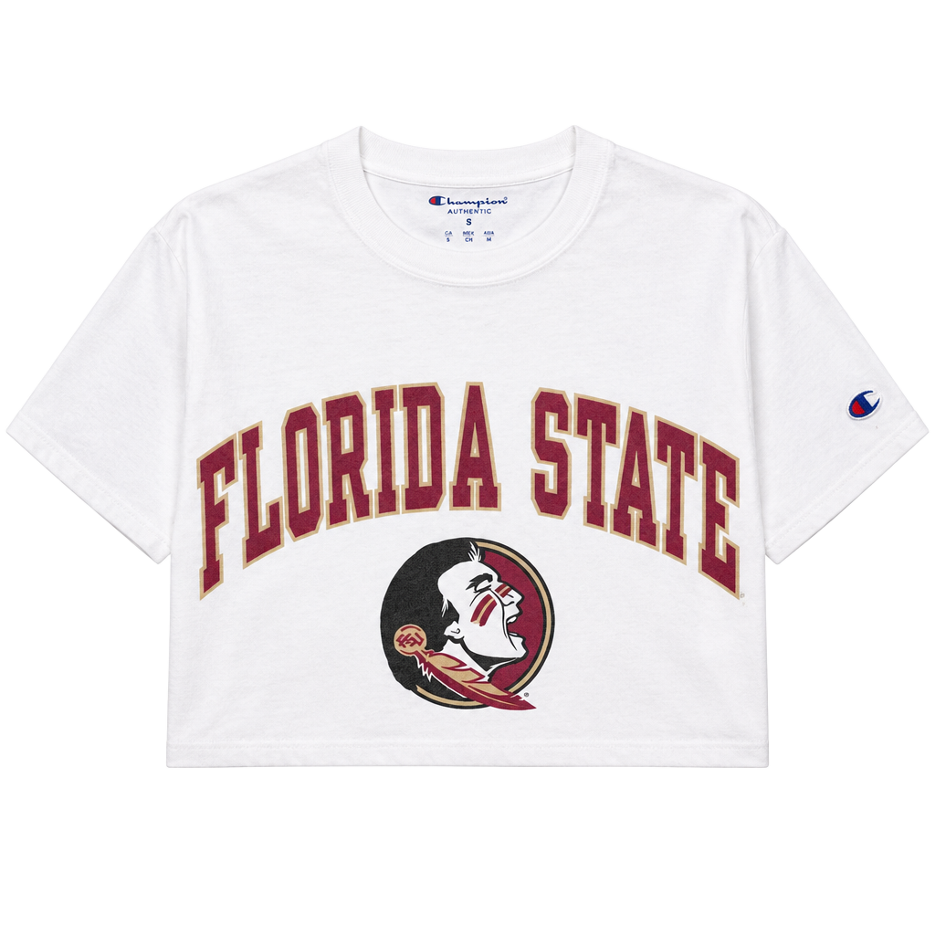 Champion Florida State University T-Shirt Size S Custom Crop 1