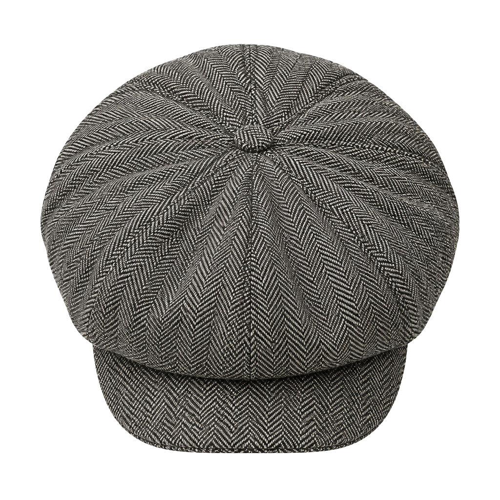 H&M Newsboy Cap Size S/M Herringbone Pattern 1